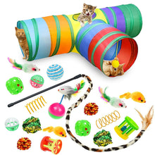 PetPals Group Cat Toy Variety Pack with Tunnel & Teasing Wand