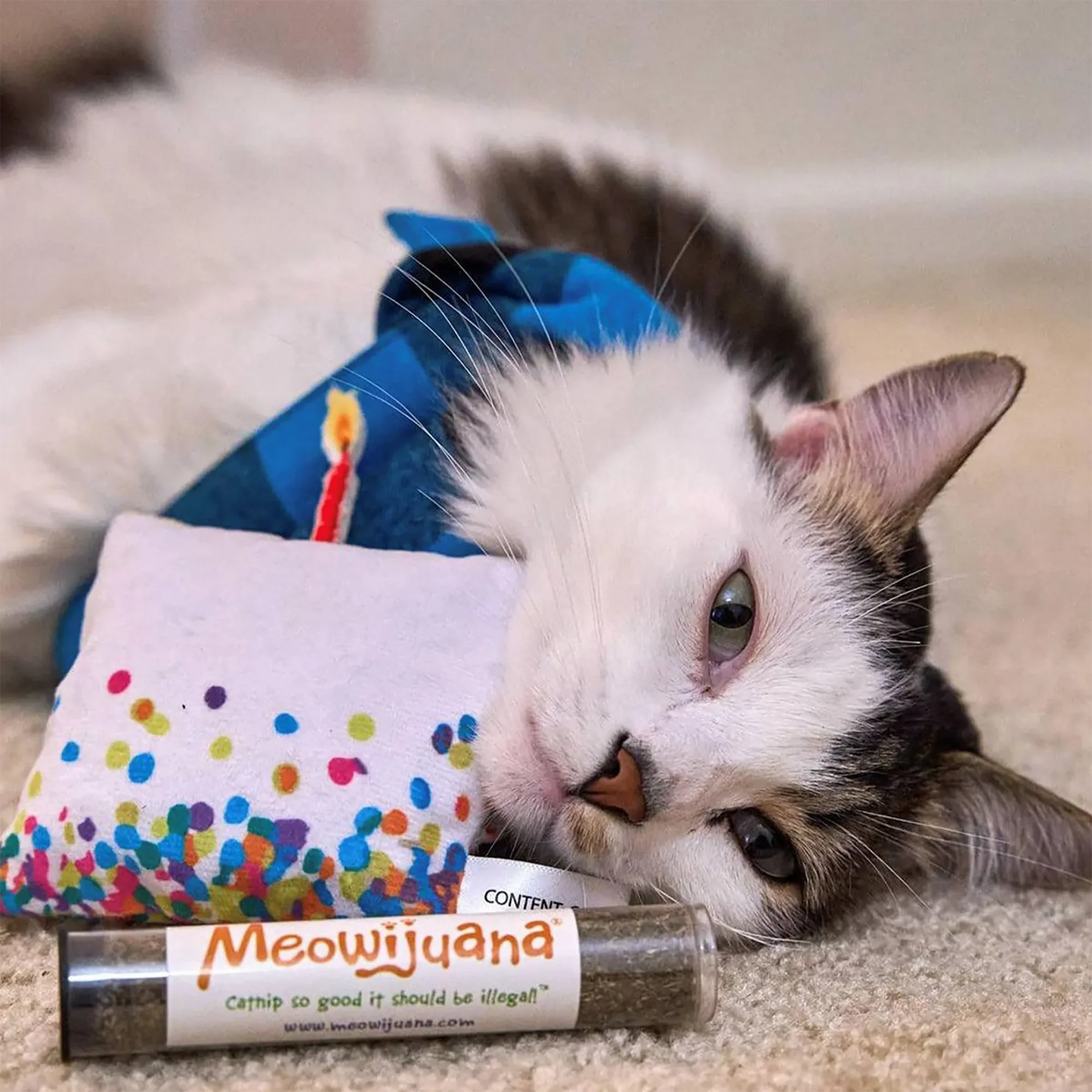 Meowijuana Get Lit Birthday Cake