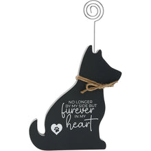 "Dog Heart" 6.5" Plaque with Photo Clip