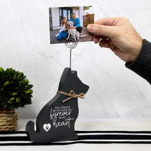 "Dog Heart" 6.5" Plaque with Photo Clip