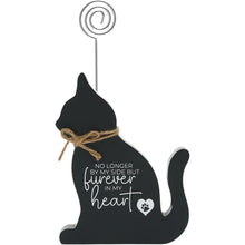 "Cat Heart" 6" Plaque with Photo Clip