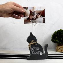 "Cat Heart" 6" Plaque with Photo Clip