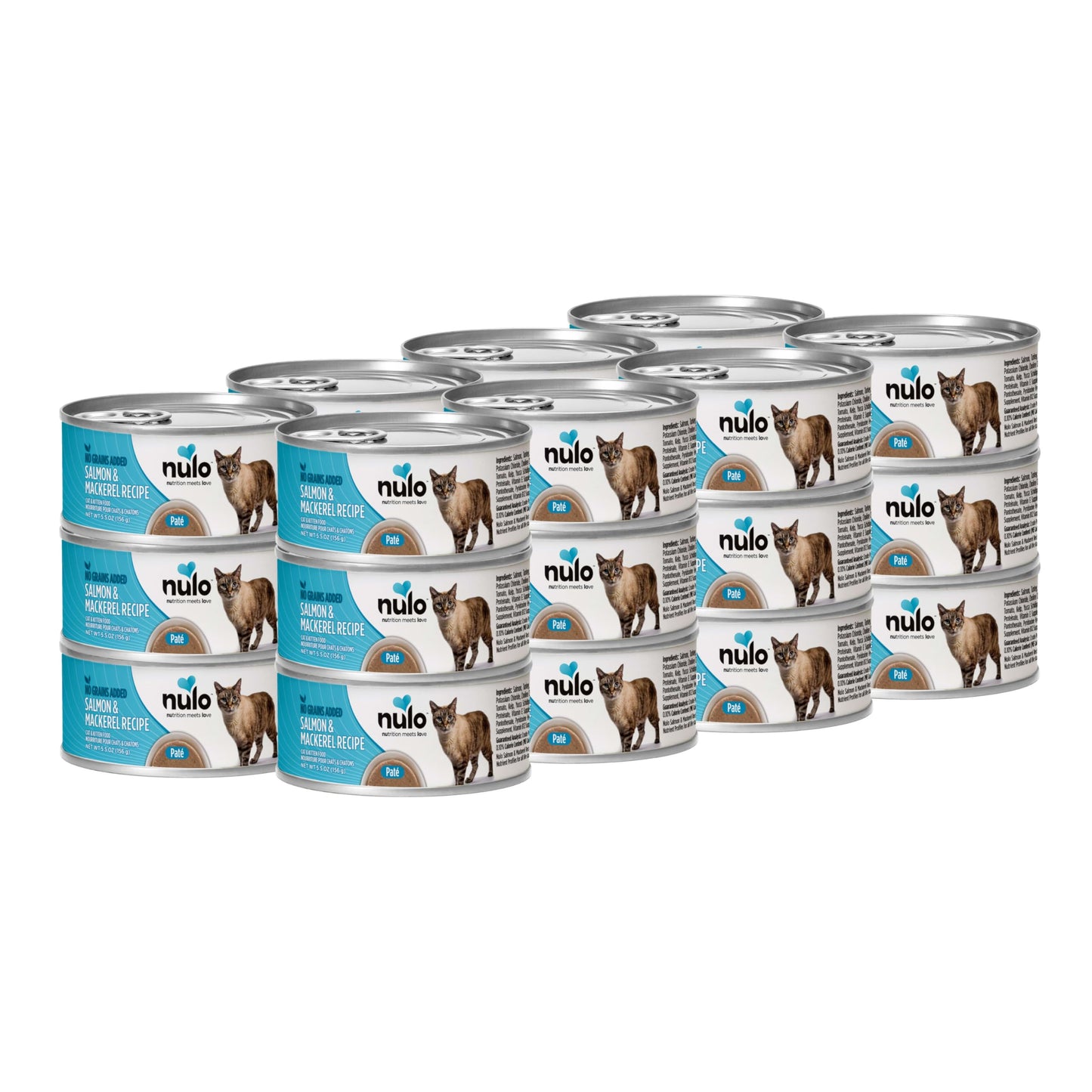 Nulo Salmon & Mackerel Pate for Cats & Kittens  5.5oz