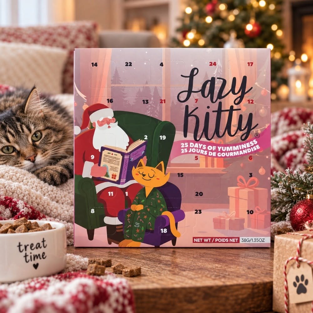 Great Jacks 🍁 Lazy Kitty 25 Day Advent Calendar for Cats 2026
