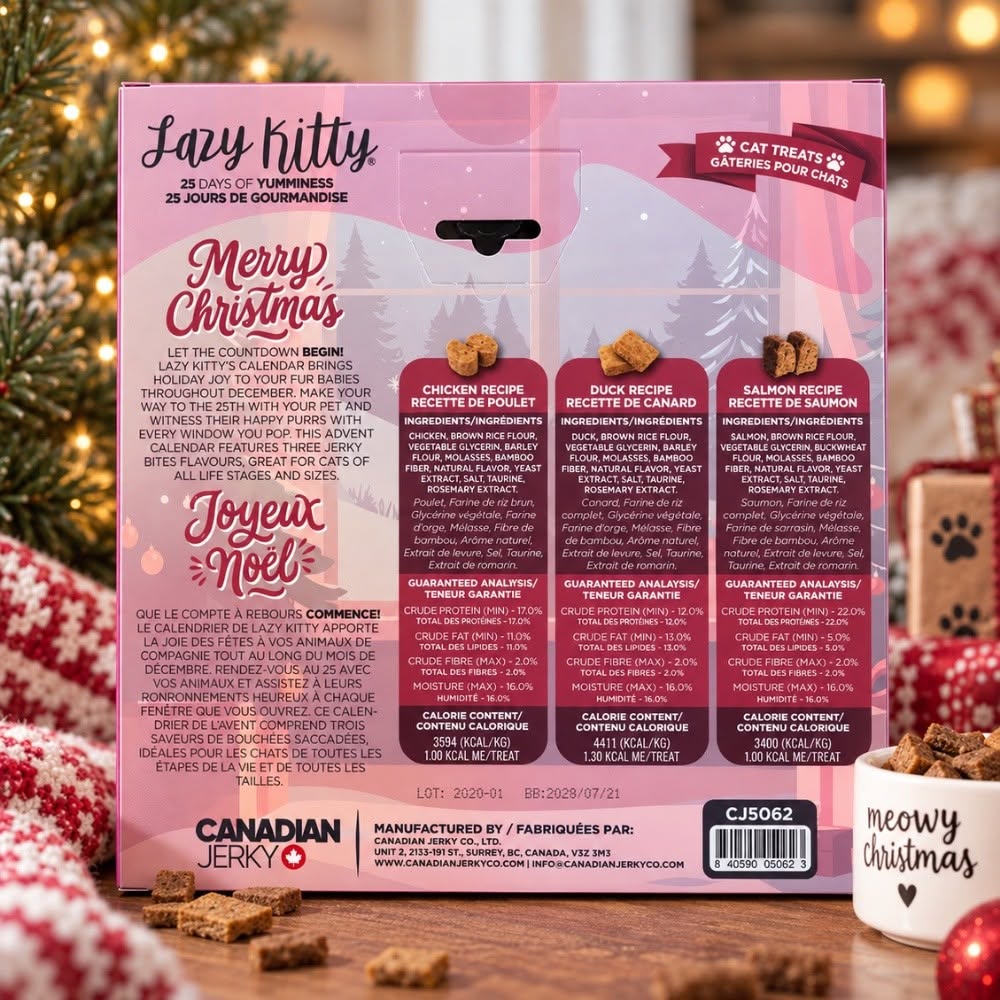 Great Jacks 🍁 Lazy Kitty 25 Day Advent Calendar for Cats 2026