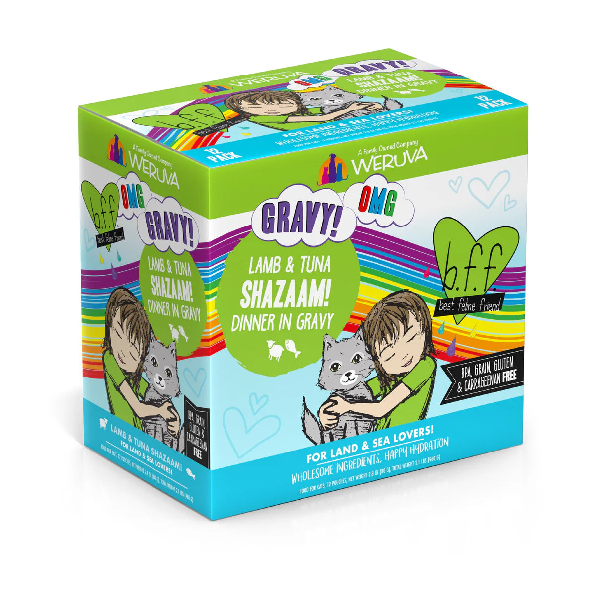 Weruva BFF OMG Lamb & Tuna Shazaam! Dinner in Gravy for Cats 2.8oz