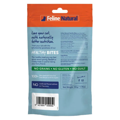 Feline Naturals Lamb & Organs 50g Healthy Bites Cat Treats