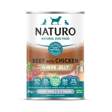 Naturo Beef & Chicken: Grain-Free Wet Dog Food 390g