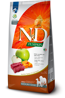 Farmina N&D Adult Med/Maxi Venison, Apple & Pumpkin for Dogs 12KG