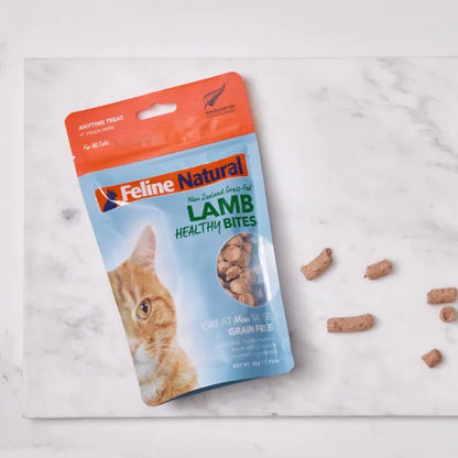 Feline Naturals Lamb & Organs 50g Healthy Bites Cat Treats