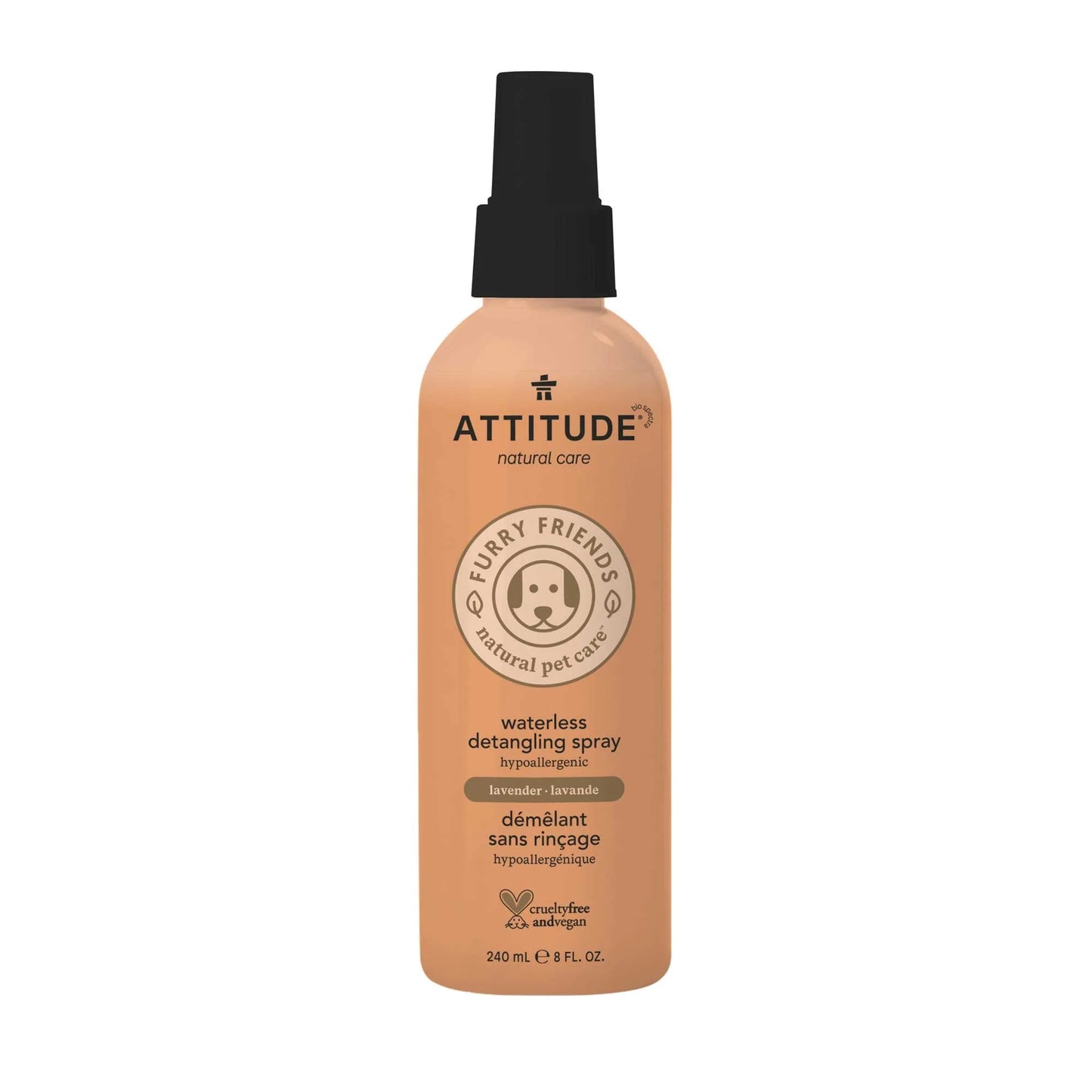 Attitude🍁Furry Friends Lavender Waterless Detangling Spray 8oz