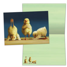 Tree Free Greetings Chick Yoga All Occassion Card