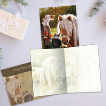 Tree Free Greetings🍁 Pony and Cats Blank Card