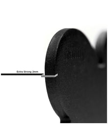 My Family Basic Bone Black  - Engravable ID Tag