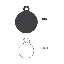 My Family Basic Round Black - Engravable ID Tag