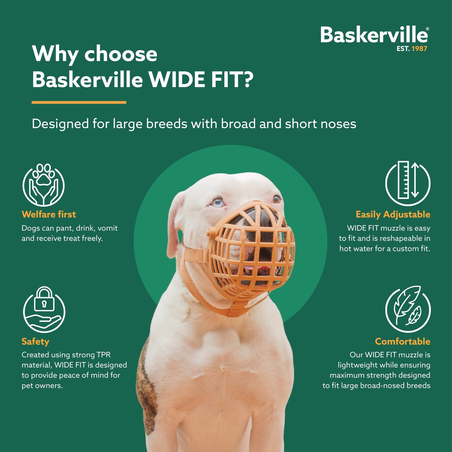 Baskerville Wide Fit Muzzle