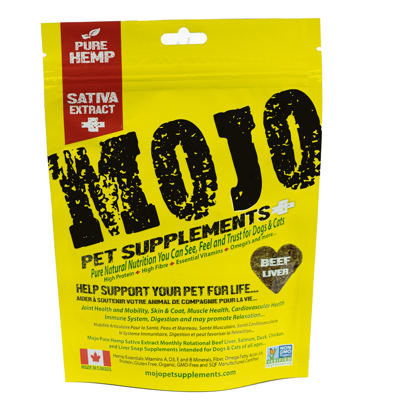 Mojo 🍁 Pure Hemp Beef Liver with Sativa Extract Pure Hemp Pet Supplements