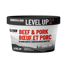 Iron Will Raw® 🍁Level Up Cup Beef & Pork in Bone Broth for Dogs & Cats  4oz