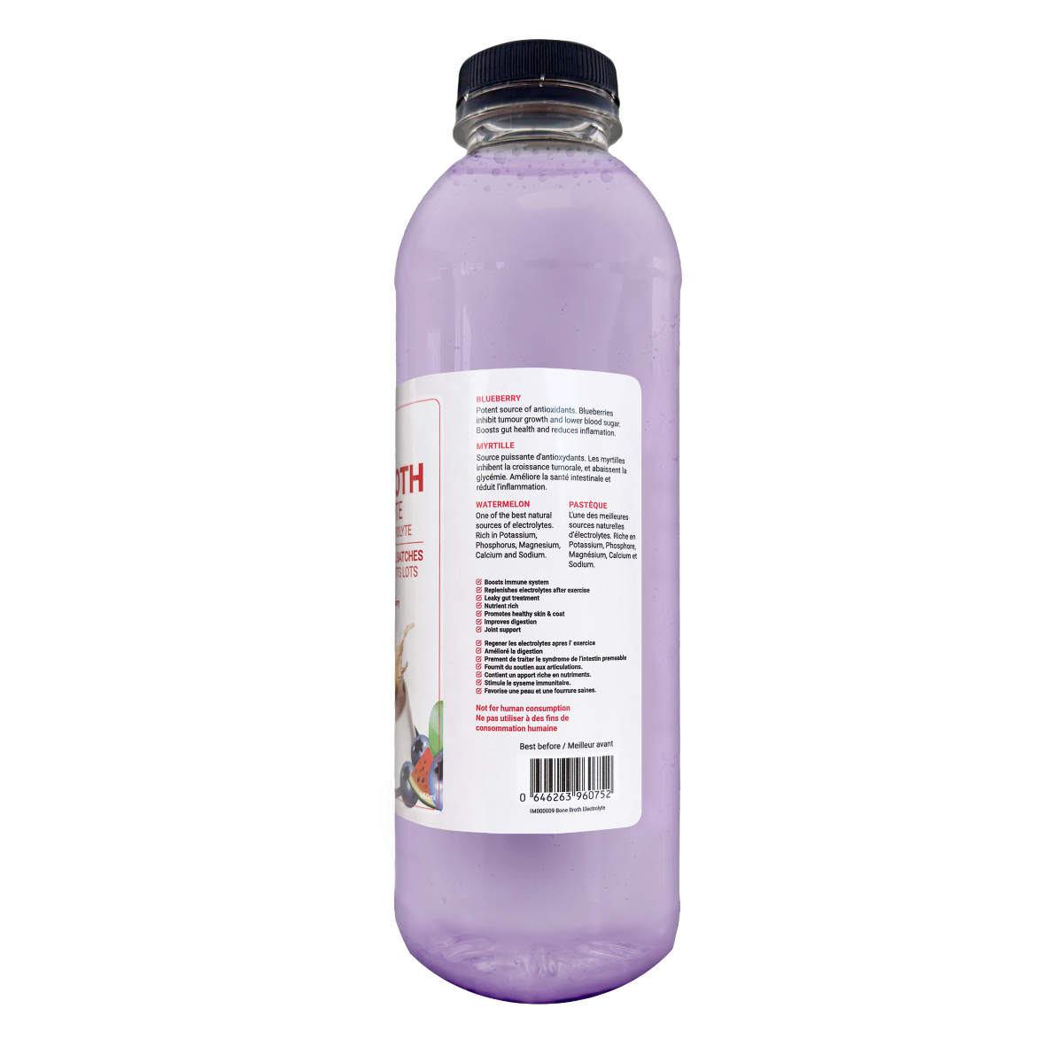 Totally Raw 🍁Bone Broth Electrolyte Watermelon & Blueberry