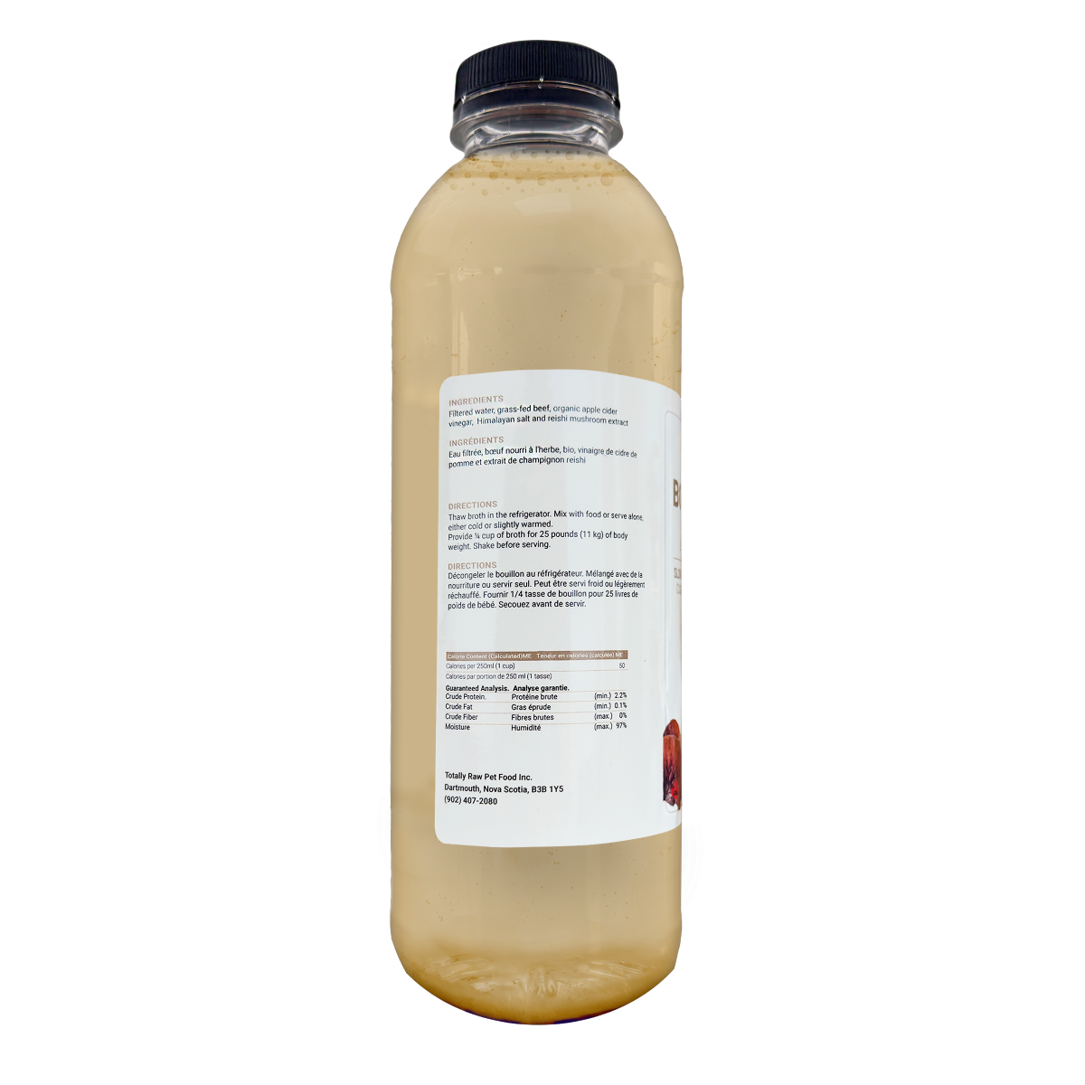 Totally Raw 🍁Frozen Immune Superfood Bone Broth Beef & Reishi - 650ml