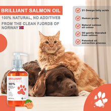 Brilliant 100% Norwegian Salmon Oil for Dogs & Cats