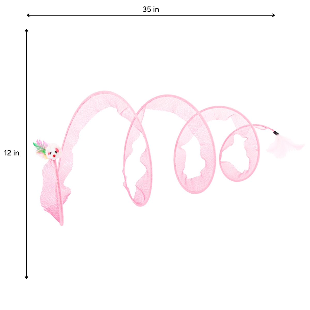 Brookbrand🍁Pink Spiral Cat Tunnel