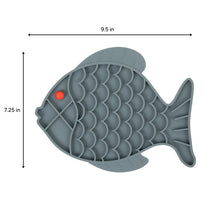 Brookbrand Grey Fish Silicone Lick Mat for Cats