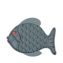 Brookbrand Grey Fish Silicone Lick Mat for Cats