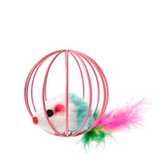Brookbrand Pink Mouse Cage Cat Toy