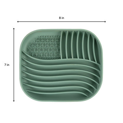 Brookbrand Green Square Silicone Lick Mat