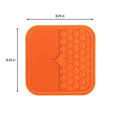 Brookbrand Orange Suction Cup Lick Mat