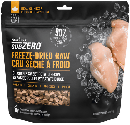 Nutrience 🍁SubZero Chicken & Sweet Potato Freeze Dried Raw Cat Food