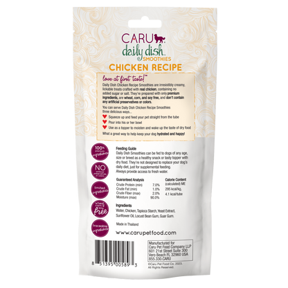 Caru Chicken Lickable Treats for Dogs 4 x 14g