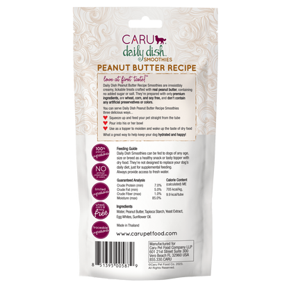 Caru Peanut Butter Lickable Treats for Dogs