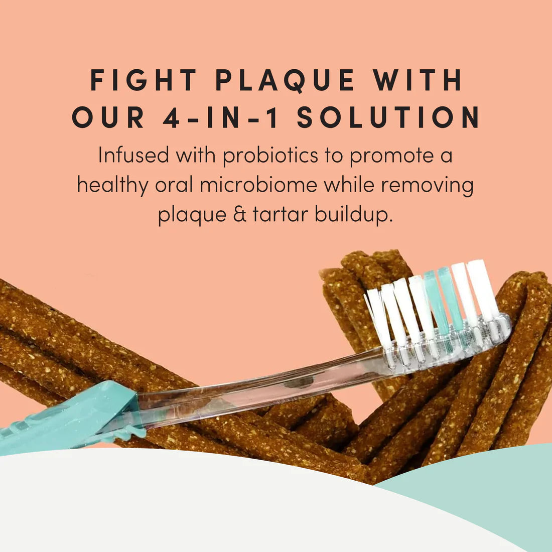 Crumps Naturals 🍁Plaque Buster Advanced Whole Mouth Dog Dental Sticks with Probiotics 10-Pack