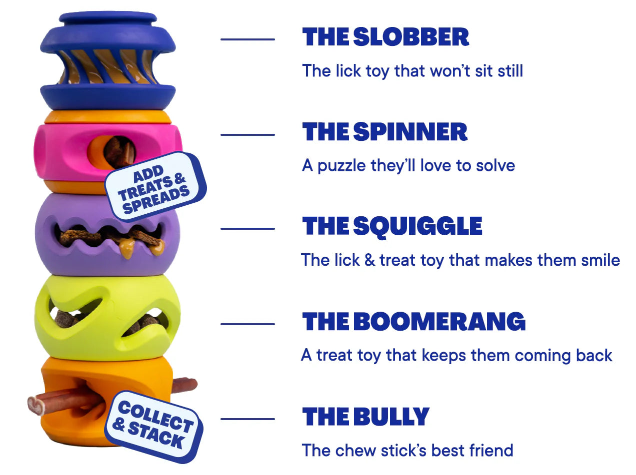 WAGLAB™ Play Stack™ The 2-Pack Multi Dog Toy