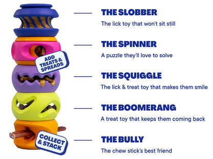 WAGLAB™ Play Stack™ The 2-Pack Multi Dog Toy