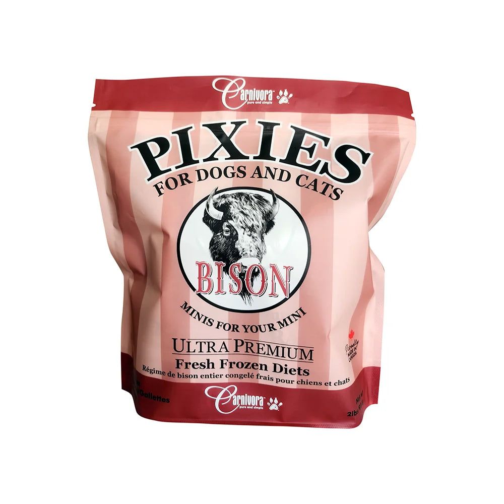 Carnivora 🍁Bison Pixies for Dogs & Cats 2lb/2oz Patties