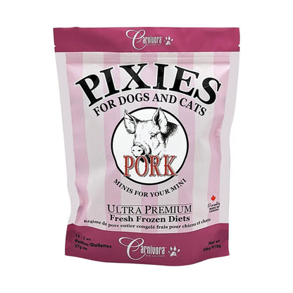 Carnivora 🍁 Pork Pixies for Dogs & Cats 2lb/2oz Patties