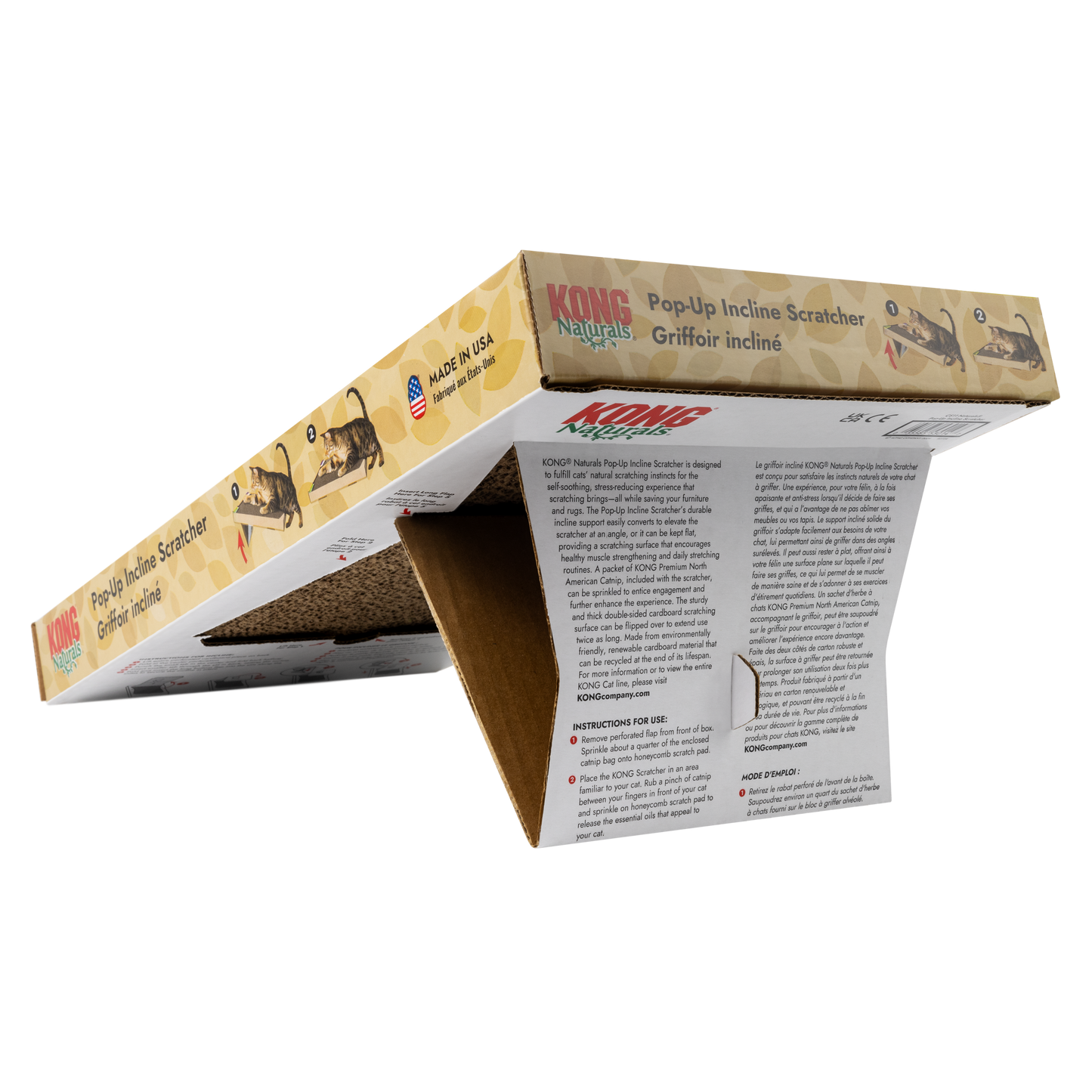 Kong Naturals Pop Up Incline Scratcher with Catnip