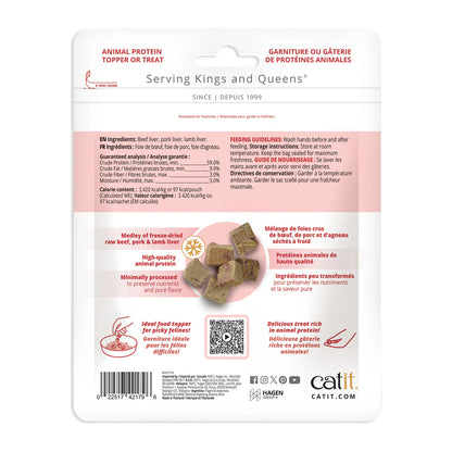 Catit 🍁Beef Liver, Pork Liver & Lamb Liver Freeze Dried Raw Cat Treats 28g