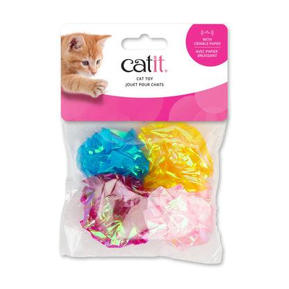 Catit 🍁Crinkle Paper Ball - 4 Pack