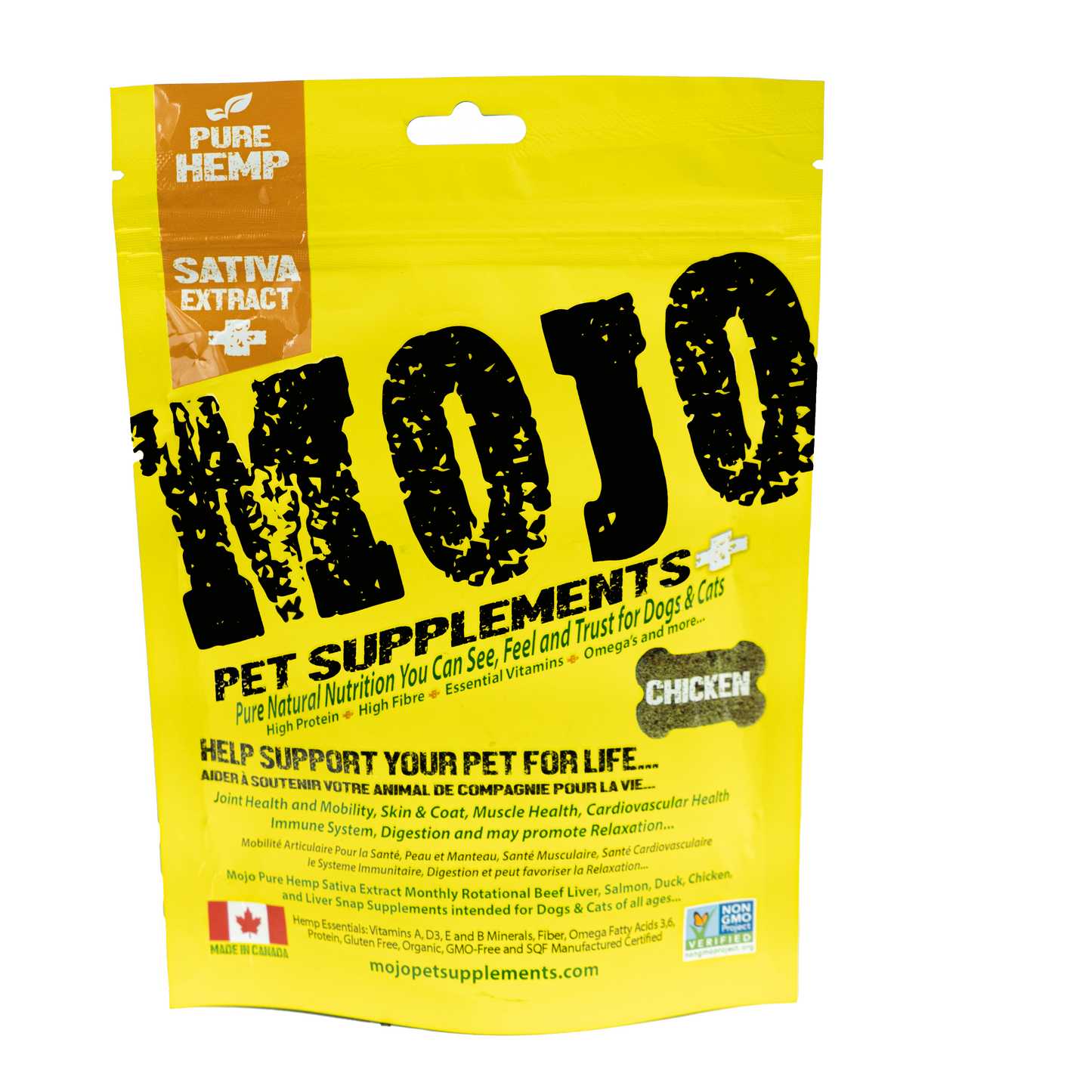 Mojo 🍁 Pure Hemp Chicken Bites with Sativa Extract Pet Supplements
