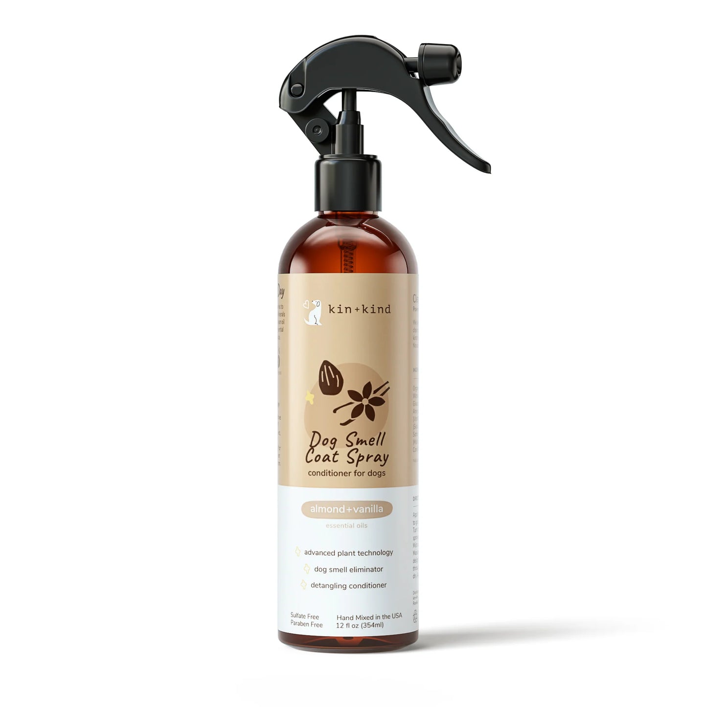 Kin+Kind Vanilla + Almond Coat Spray 12oz