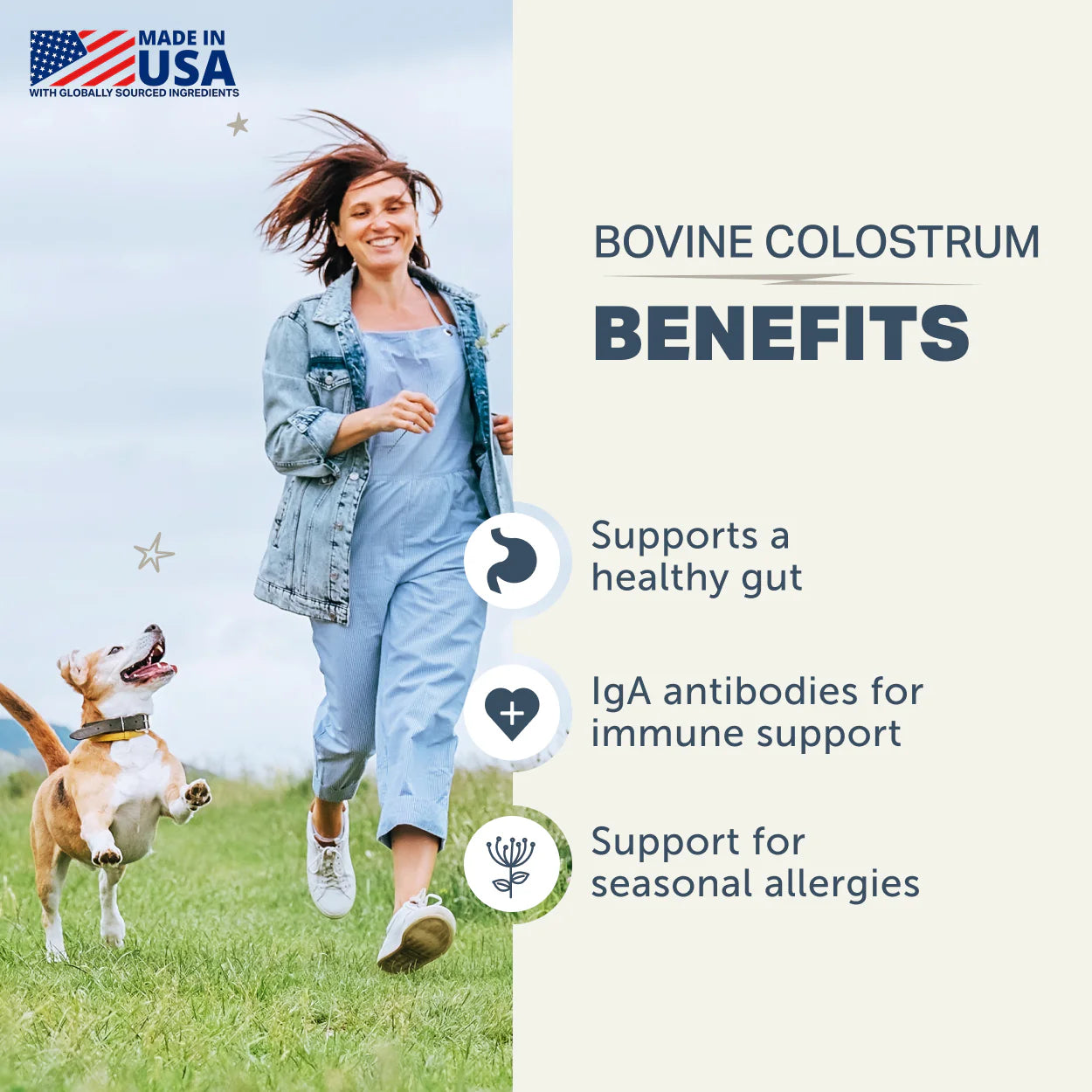 Four Leaf Rover Bovine Colostrum 33g