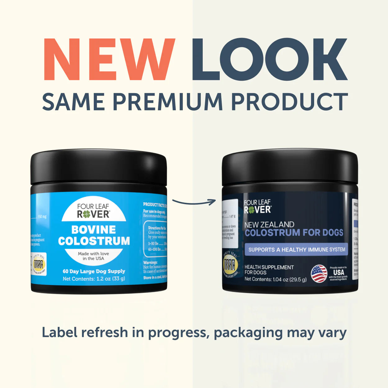 Four Leaf Rover Bovine Colostrum 33g