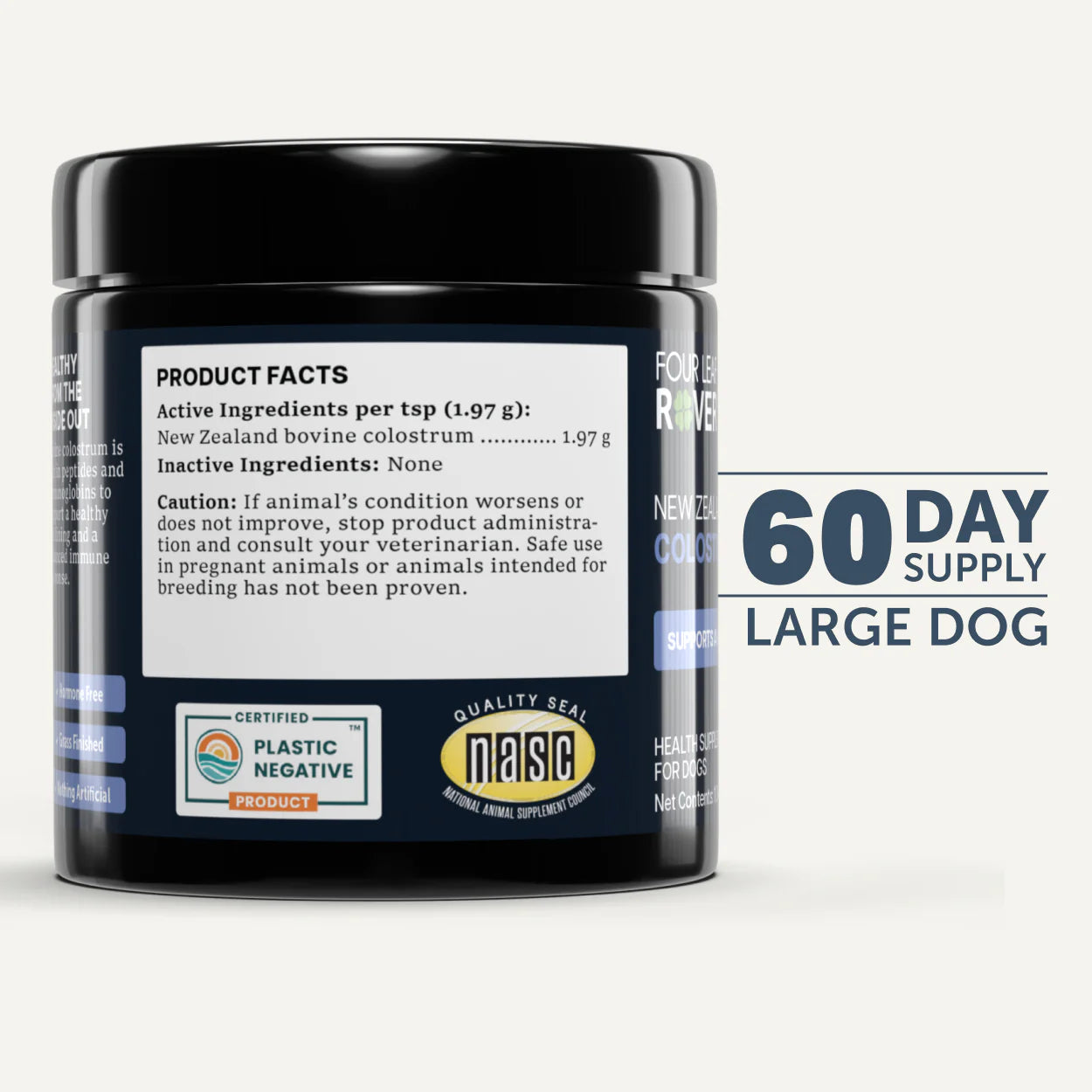 Four Leaf Rover Bovine Colostrum 33g