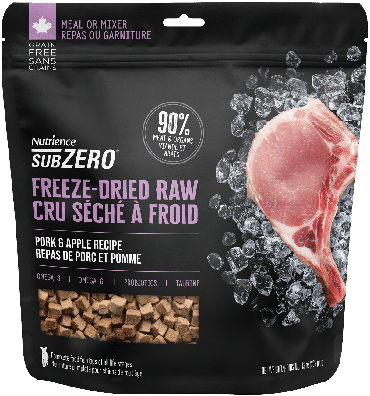 Nutrience SubZero Pork & Apple Freeze Dried Raw Dog Food