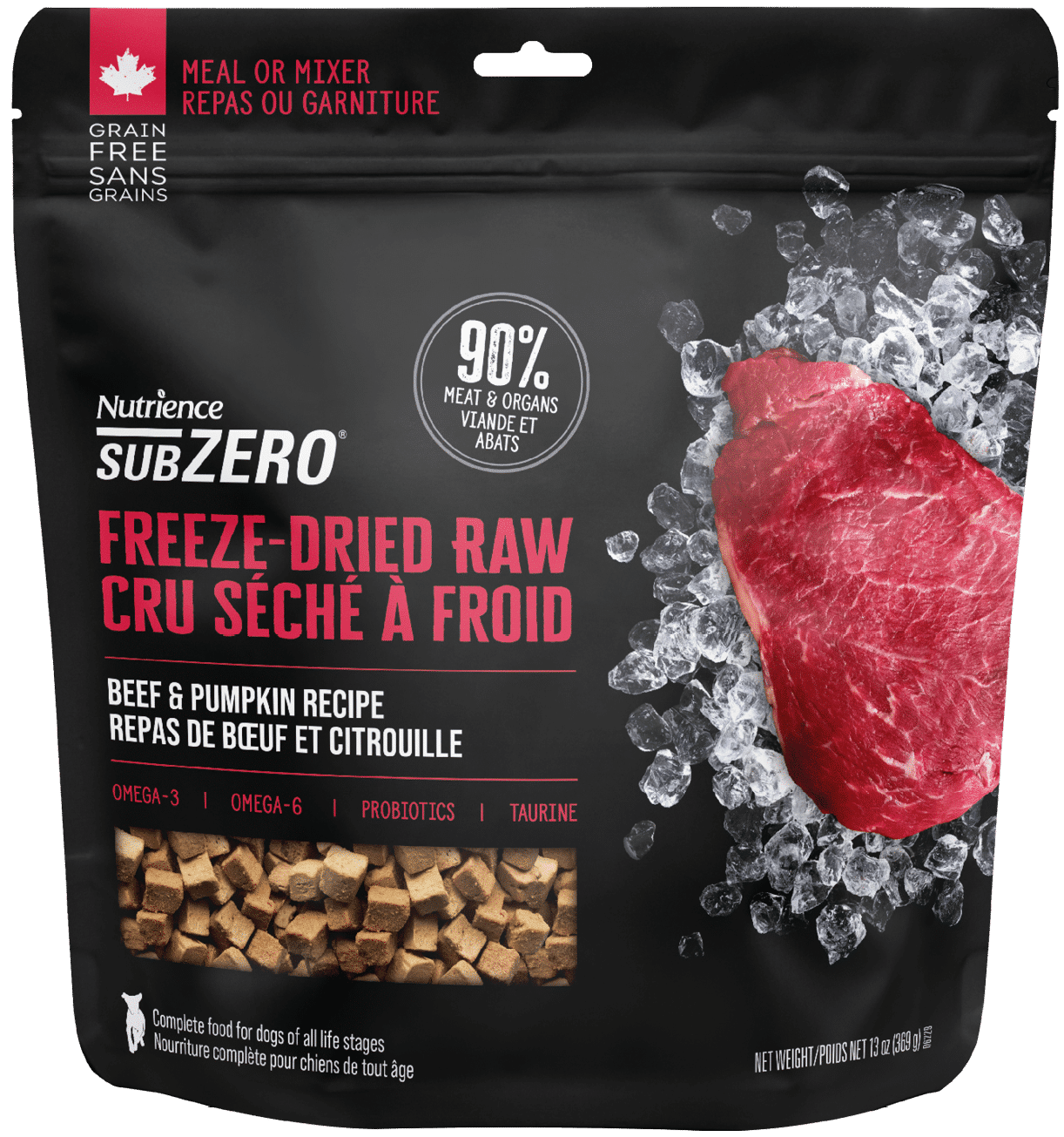 Nutrience SubZero Beef & Pumpkin Freeze Dried Raw Dog Food