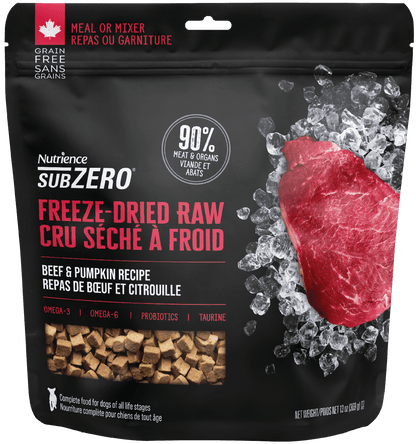Nutrience SubZero Beef & Pumpkin Freeze Dried Raw Dog Food